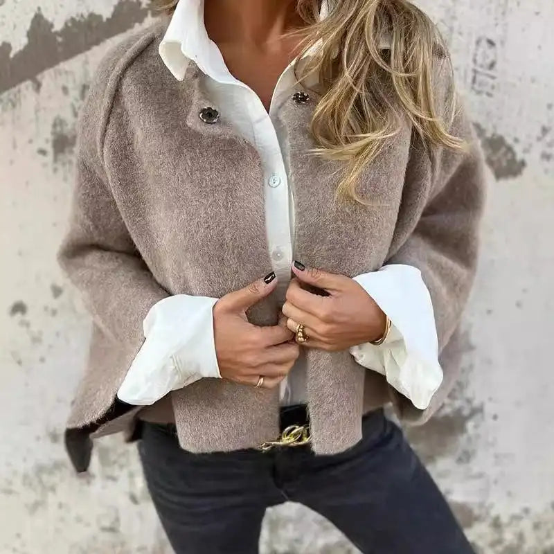 Isabeau | Cardigan en laine à col rond